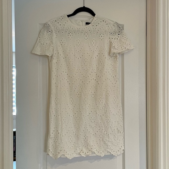 Zara white eyelet dress size small - Picture 1 of 2